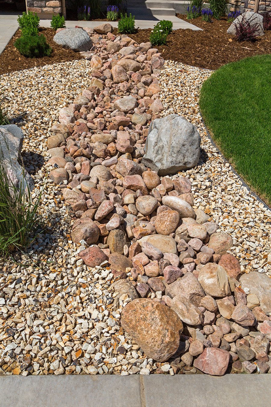 Drainage system final product near Elkhart, IN.